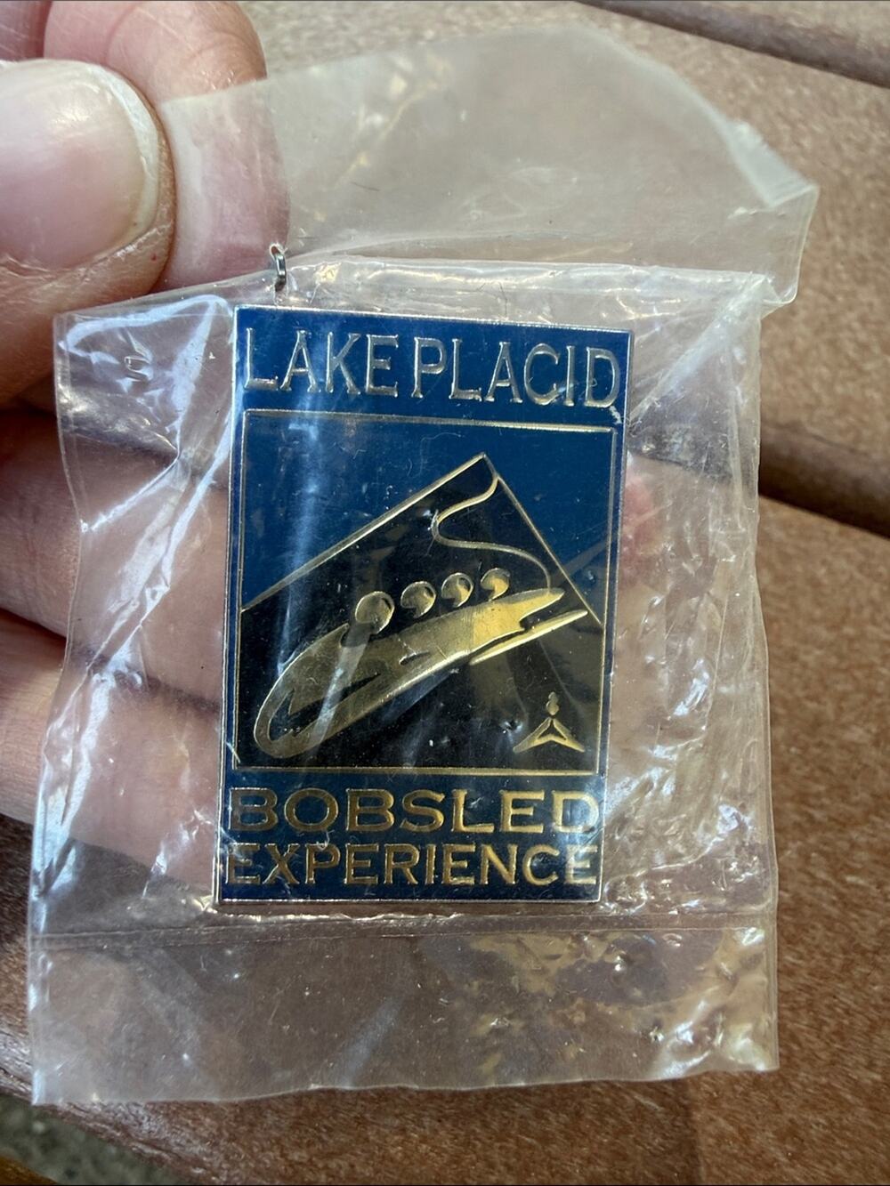 Lake Placid Bobsled Experience Enamel Pin 1980